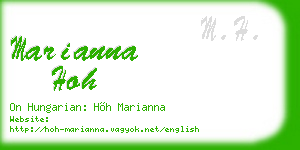 marianna hoh business card